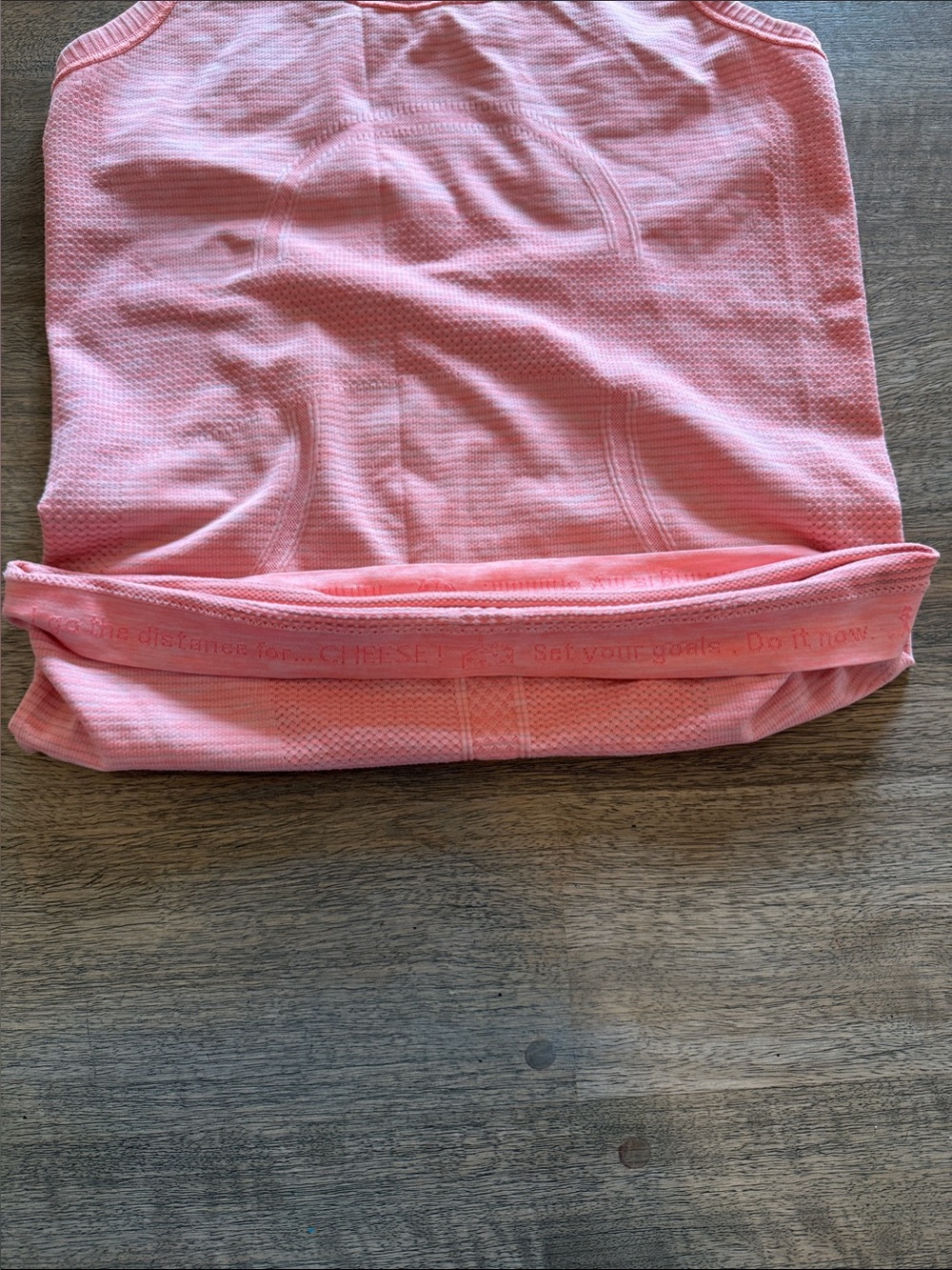 Lululemon Swiftly Racerback Tank Top Hip Length in Heathered Coral Pink | Size 4 - Picture 5 of 7